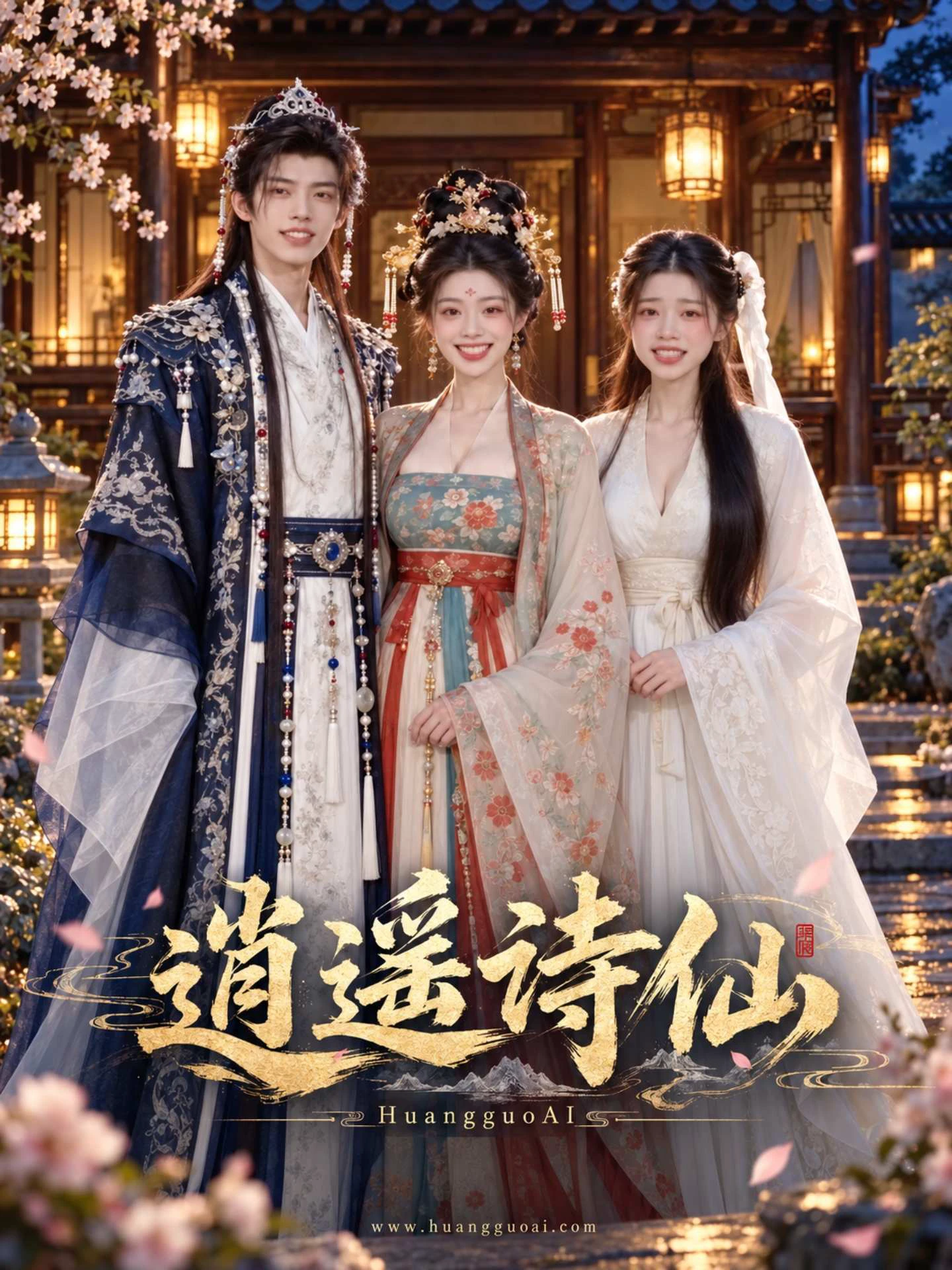 古装题材短剧竖版海报
